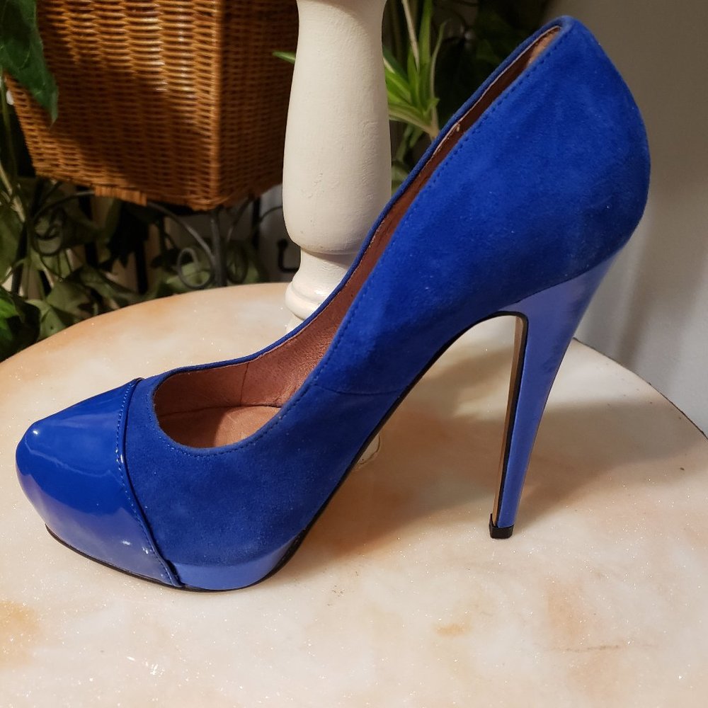 New Blue Aldo Platform Heel